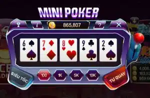Mini poker Go99 - Quay hũ cực đã, đổi thưởng cực khủng